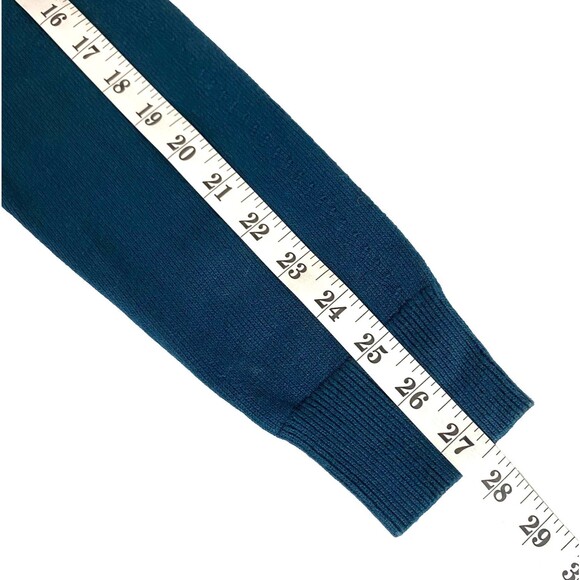 Banana Republic Turtleneck Sweater Dress XS Dark Teal Stretch Seam Detail NWT - Picture 15 of 16